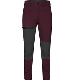 Pantaloni da donna Haglöfs Lite Slim Dark Red/Grey