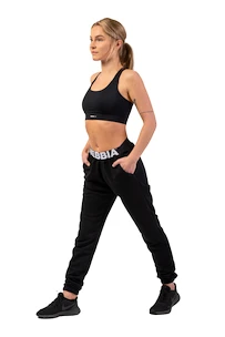 Pantaloni tuta da donna Nebbia  Iconic Mid-Waist Sweatpants 408 black