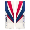 Paragambe portiere per hockey CCM Axis F5 White/Red/Blue Junior