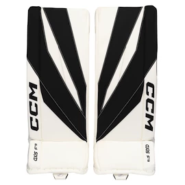 Paragambe portiere per hockey CCM Axis F9 White/Black Senior