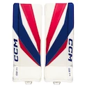 Paragambe portiere per hockey CCM Axis F9 White/Red/Blue Intermediate 31 + 1 pollice