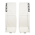 Paragambe portiere per hockey CCM Eflex 6.9 White Intermediate 32 + 1 palec