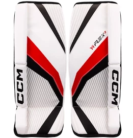 Paragambe portiere per hockey CCM YTflex 3 white/white/red/black Youth