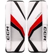 Paragambe portiere per hockey CCM YTflex 3 White/White/Red/Black Youth 20 pollici