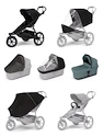 Passeggino sportivo Thule Urban Glide 3 Black + Bassinet Mid blue SET 7in1