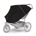 Passeggino sportivo Thule Urban Glide 3 Double Black + 2x Barra di sicurezza + Protezione antipioggia + Rete anti-zanzare