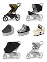 Passeggino sportivo Thule Urban Glide 3 Nutria green + Bassinet Soft beige SET 7in1