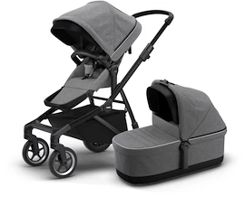 Passeggino Thule Sleek Black/Gray Melange