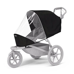 Passeggino urbano Thule Urban Glide 4-wheel Black + Barra di sicurezza + Protezione antipioggia + Rete anti-zanzare