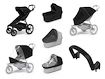 Passeggino urbano Thule Urban Glide 4-wheel Black + Bassinet Black SET 7in1