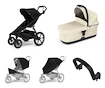 Passeggino urbano Thule Urban Glide 4-wheel Black + Bassinet Soft beige SET 5in1