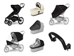 Passeggino urbano Thule Urban Glide 4-wheel Black + Bassinet Soft beige SET 7in1