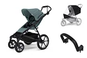 Passeggino urbano Thule Urban Glide 4-wheel Mid blue + Barra di sicurezza + Protezione antipioggia