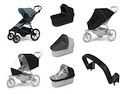 Passeggino urbano Thule Urban Glide 4-wheel Mid blue + Bassinet Black SET 7in1