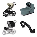 Passeggino urbano Thule Urban Glide 4-wheel Soft beige + Bassinet Mid blue SET 4in1