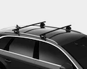 Portatutto Thule con SquareBar Audi A4 Avant 5-dr Estate con mancorrenti sul tetto integrati 08-15