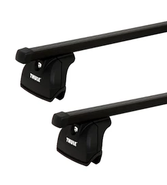 Portatutto Thule con SquareBar Volkswagen Caddy (Mk. II) 3-dr Van con punti fissi 00-03