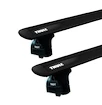 Portatutto Thule con WingBar Black Kia Carens (Mk II) 5-dr MPV con mancorrenti sul tetto integrati 07-12