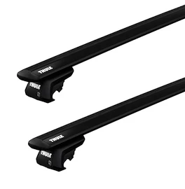 Portatutto Thule con WingBar Black Mercedes Benz E-Class (W210) 5-dr Estate con mancorrenti sul tetto (hagus) 00-02