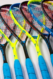 Racchetta da squash Salming  Grit Powerlite Racket Blue/Yellow