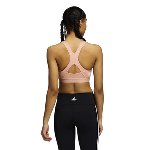 Reggiseno da donna adidas  Believe This Medium Support Workout Logo Ambient Blush