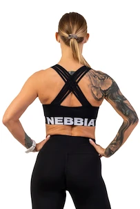 Reggiseno da donna Nebbia  Medium Impact Cross Back Sports Bra 410 black