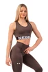 Reggiseno da donna Nebbia  Medium Impact Cross Back Sports Bra 410 brown