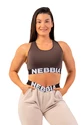 Reggiseno da donna Nebbia  Medium Impact Cross Back Sports Bra 410 brown