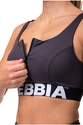 Reggiseno da donna Nebbia  Smart zip sports bra marron