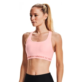 Reggiseno da donna Under Armour Crossback Mid Bra pink