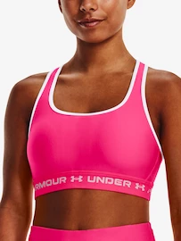 Reggiseno da donna Under Armour Crossback Mid Bra-PNK