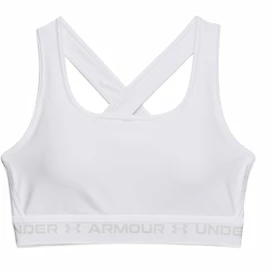 Reggiseno da donna Under Armour Crossback Mid Bra-WHT