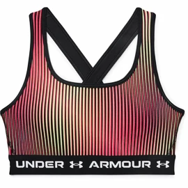 Reggiseno da donna Under Armour Crossback Mid Print-BLK