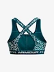 Reggiseno da donna Under Armour  Crossback Mid Print-GRN