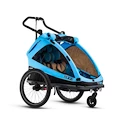 Rimorchio bici bambini TaXXi S'Cool Kids Elite two Blue