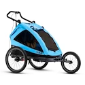 Rimorchio bici bambini TaXXi S'Cool Kids Elite two Blue