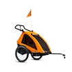 Rimorchio bici bambini TaXXi S'Cool Kids Pro two Orange