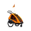 Rimorchio bici bambini TaXXi S'Cool Kids Pro two Orange