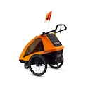 Rimorchio bici bambini TaXXi S'Cool Kids Pro two Orange