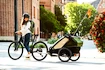 Rimorchio bici bambini Thule Chariot Cab Aluminum/Cypress Green