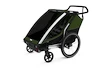 Rimorchio bici bambini Thule Chariot Cab Aluminum/Cypress Green