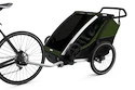 Rimorchio bici bambini Thule Chariot Cab Aluminum/Cypress Green