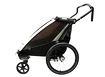 Rimorchio bici bambini Thule Chariot Lite double Aluminum/Agave