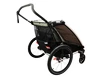 Rimorchio bici bambini Thule Chariot Lite double Aluminum/Agave