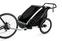 Rimorchio bici bambini Thule Chariot Lite double Aluminum/Agave