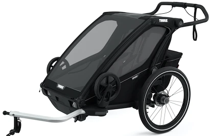 Rimorchio bici bambini Thule Chariot Sport 2 Black