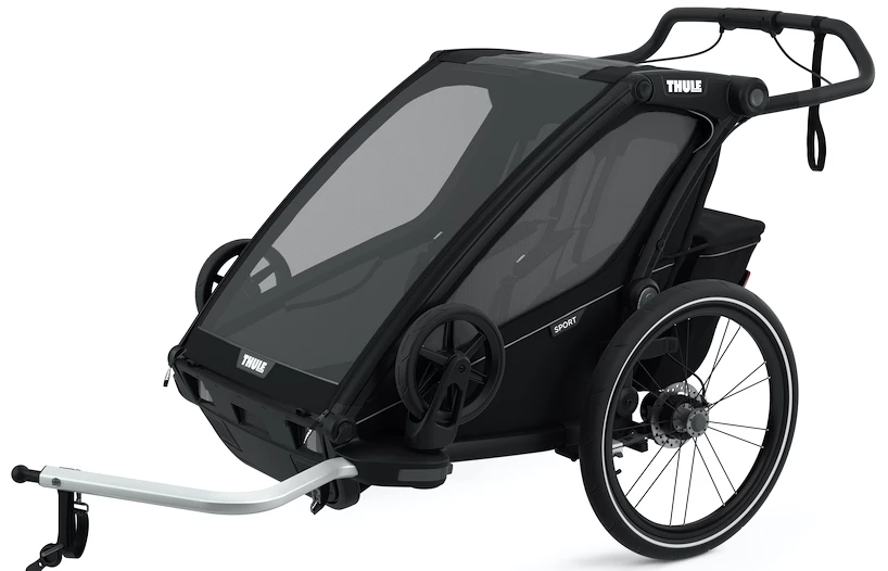 Rimorchio bici bambini Thule Chariot Sport 2 Black