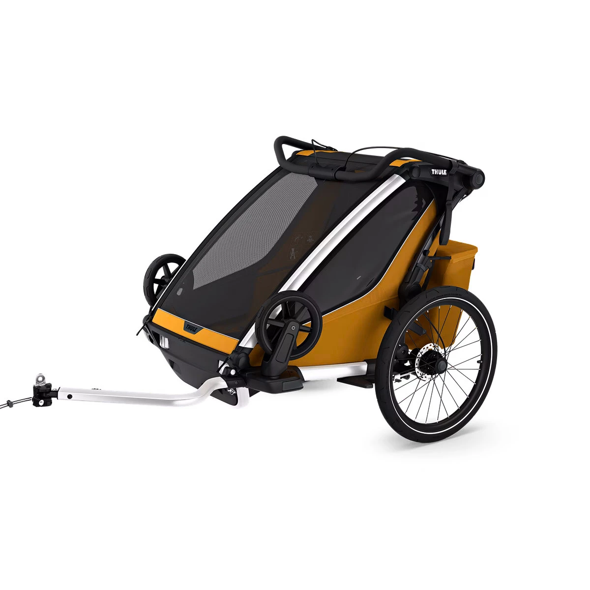 Rimorchio bici bambini Thule Chariot Sport 2 double natural gold