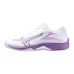 Scarpe da palestra per bambini Mizuno  Lightning Star Z7 Jr. White/Patrician Purple/Quince