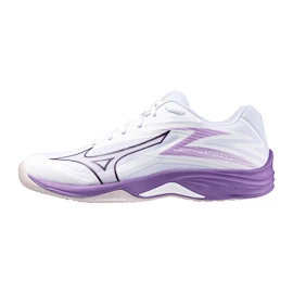 Scarpe da palestra per bambini Mizuno  Lightning Star Z7 Jr. White/Patrician Purple/Quince